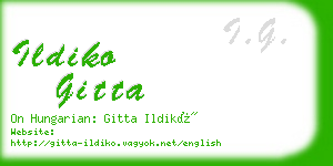 ildiko gitta business card
